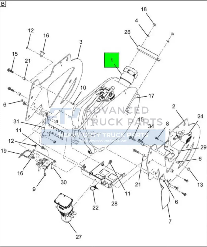 4157848C91 Genuine International 7 Gal Quality Level Sensor QLS 1 Assembly DEF Tank