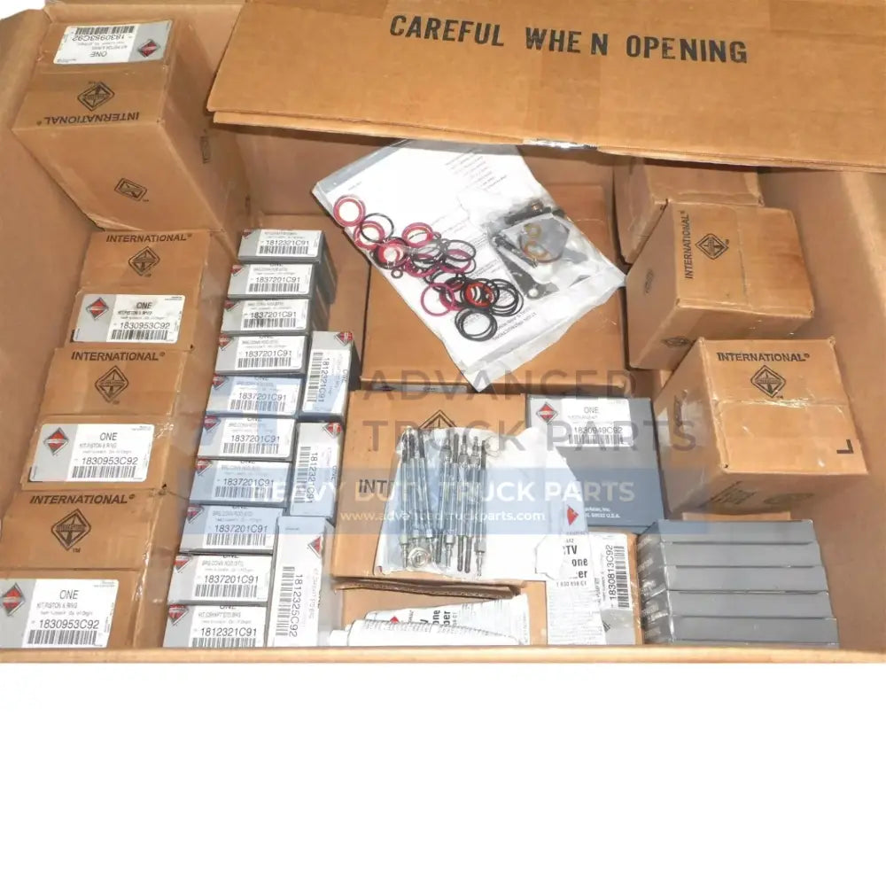 Genuine International Engine Overhaul Piston Works Kit - Pistons