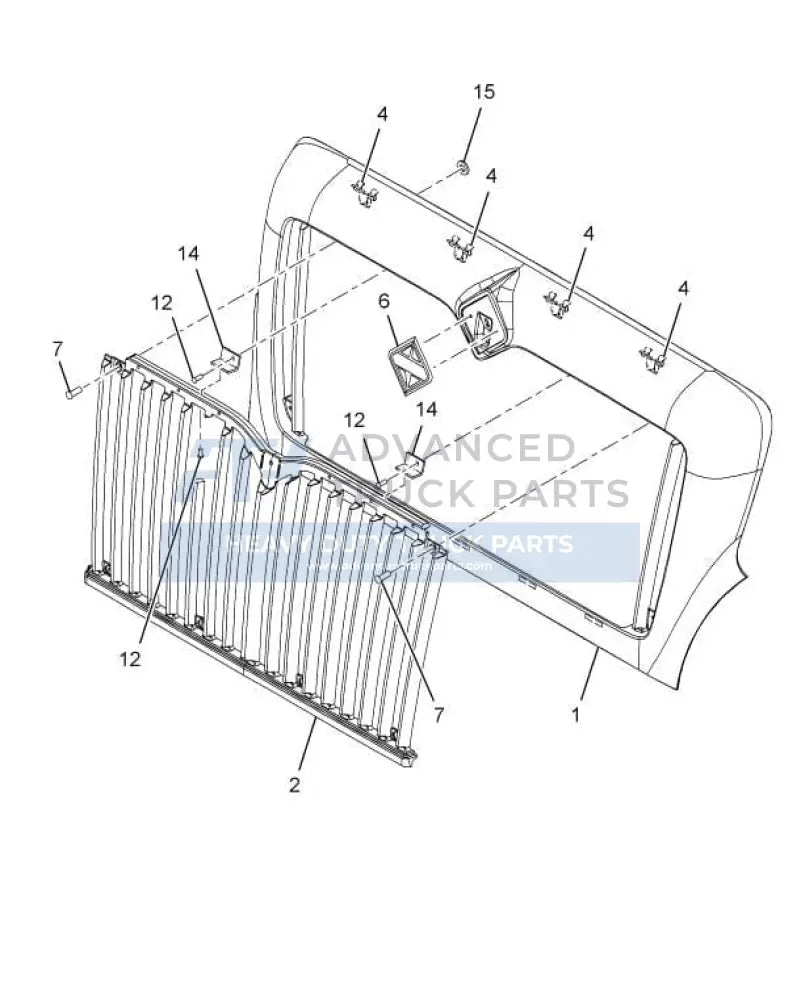 Genuine International Grille Assembly - Grilles
