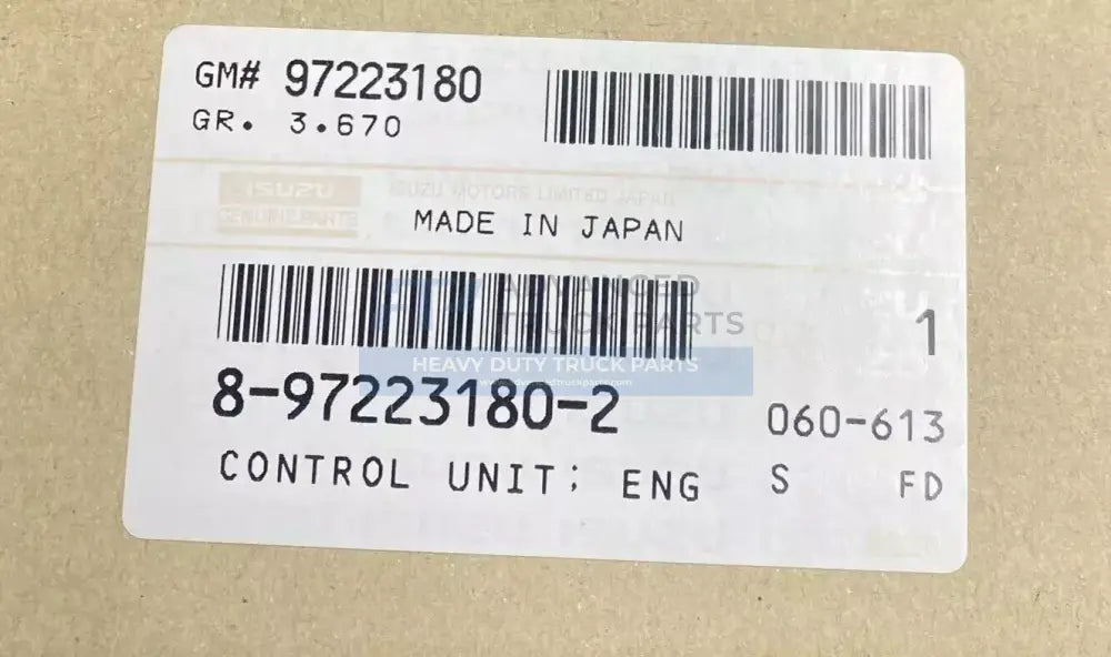 8-97223-180-2 Genuine Isuzu Control Unit