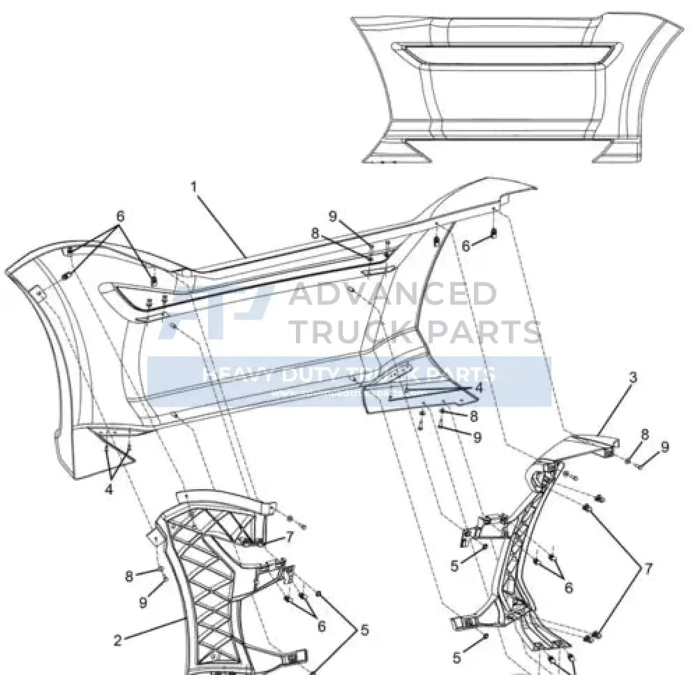 A33-1199-2001R Genuine Kenworth Rh Fairing Assembly