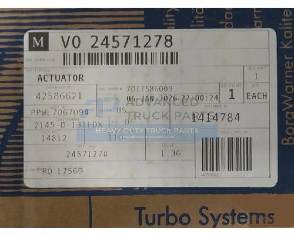 Genuine Mack Actuator - Actuators