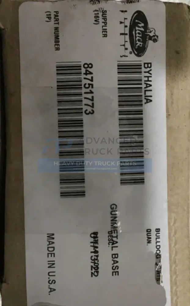 84751773 Genuine Mack Base - Truck To Trailer