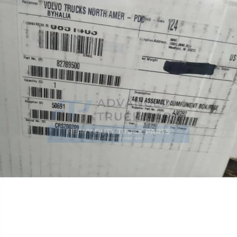 82789500 Genuine Mack Box - Truck To Trailer