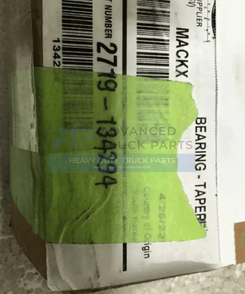 2719-134294 Genuine Mack Cone, Bearing (Outer Pinion - Truck To Trailer