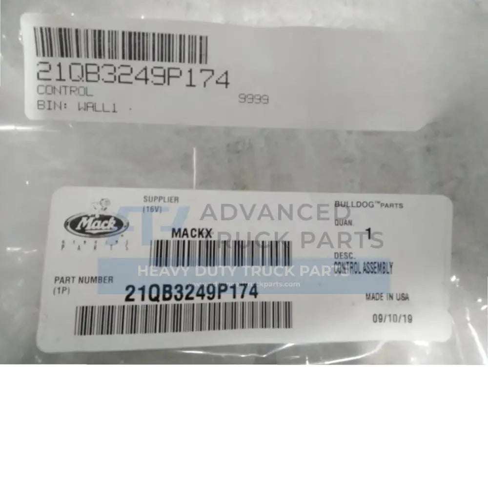 21QB3249P174 Genuine Mack Control - Truck To Trailer