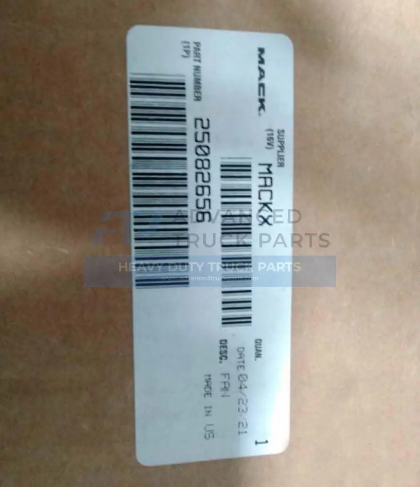 25082656 Genuine Mack Fan - Truck To Trailer