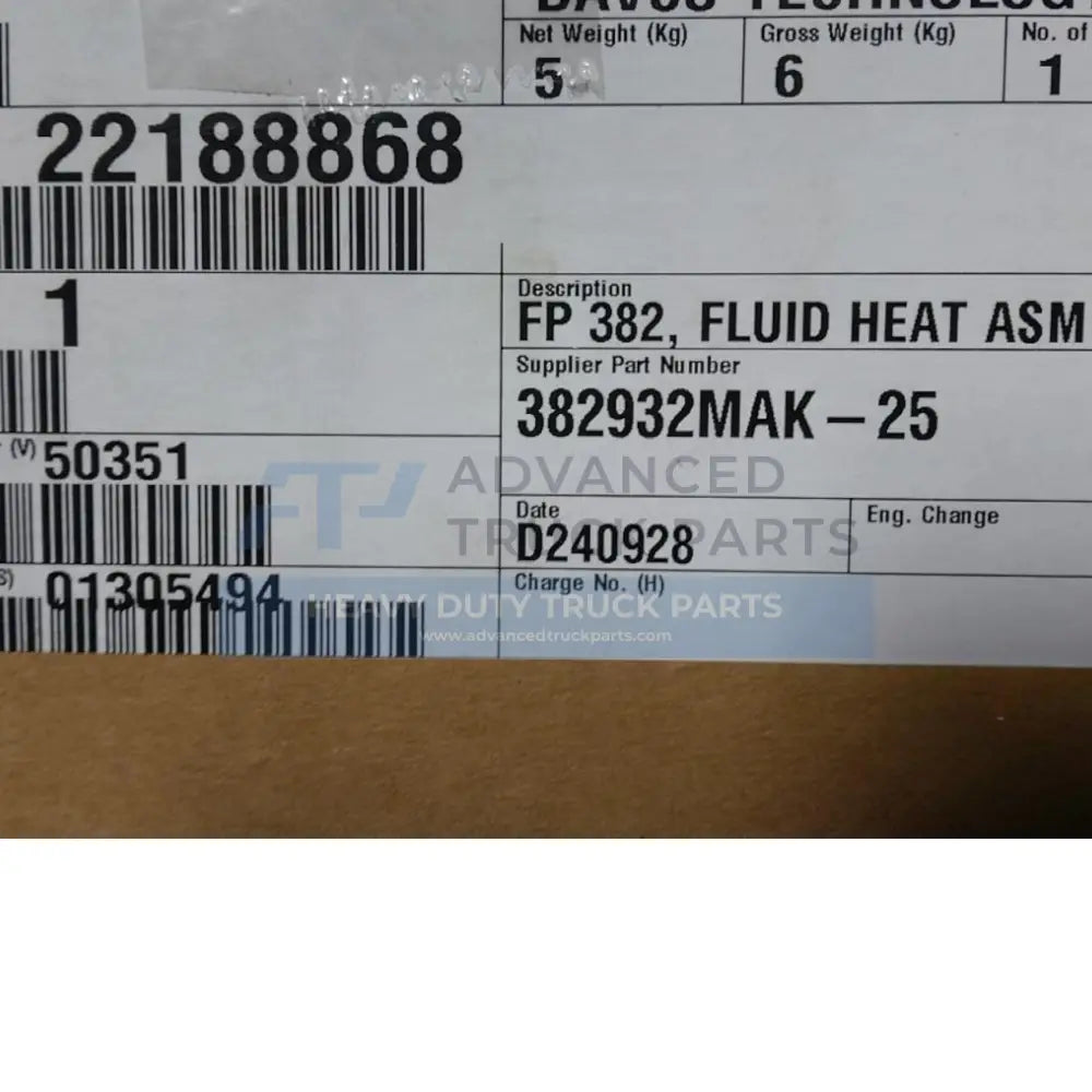 Genuine Mack Fuel Filter Housing - Fuel Filters