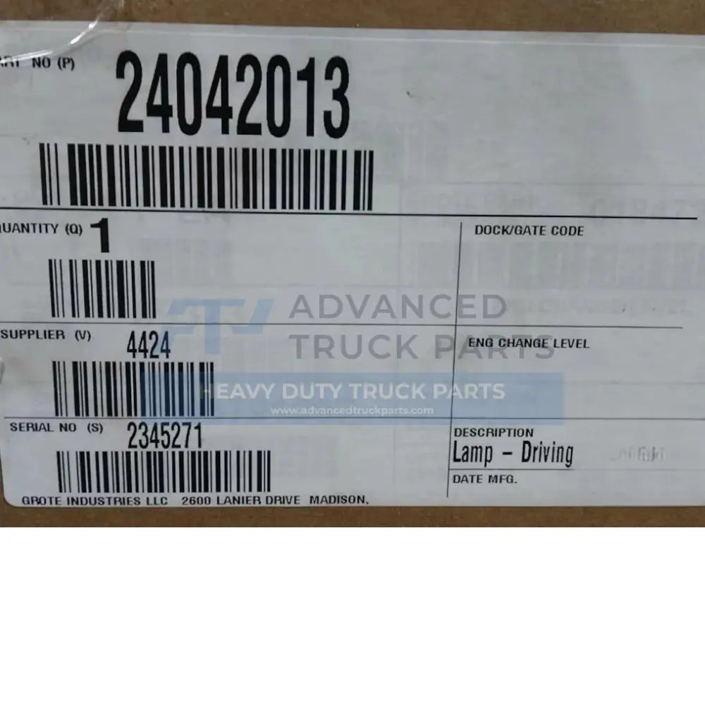 24042013 Genuine Mack Headlamp - Truck To Trailer