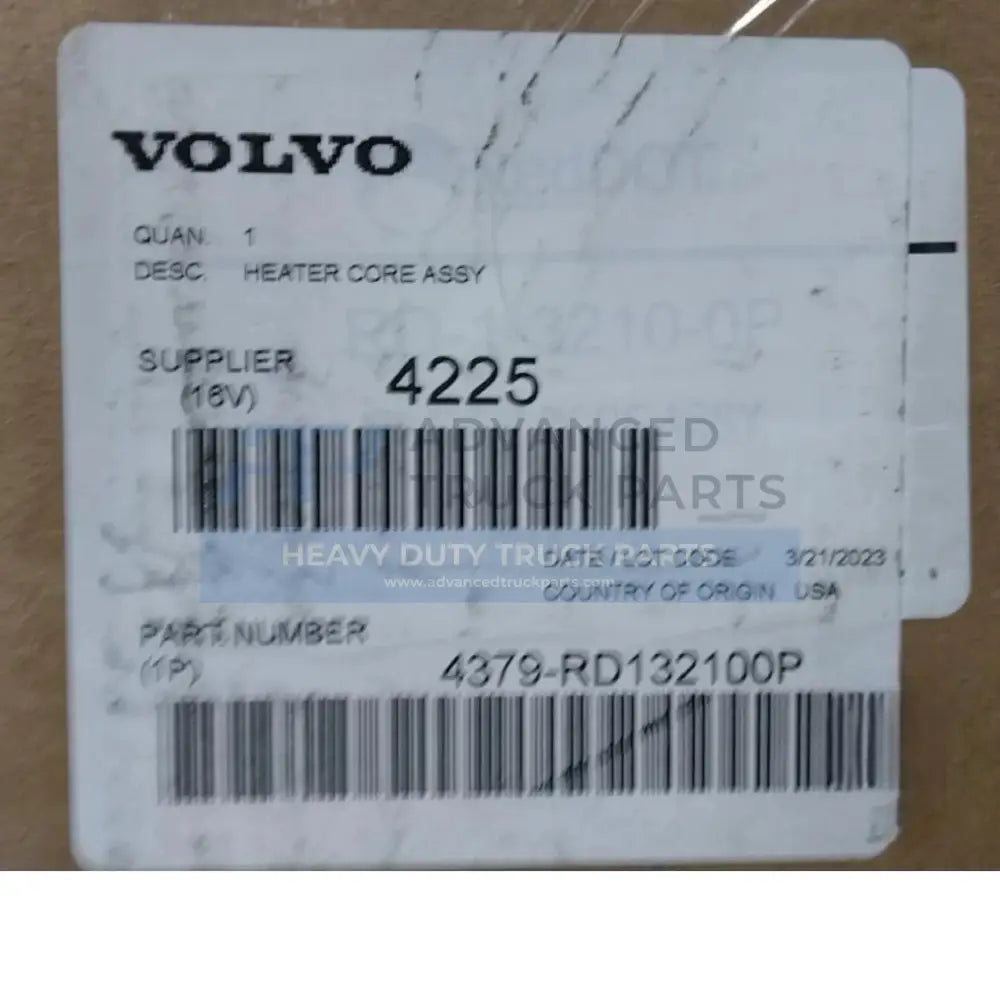4379-RD132100P Genuine Mack Heater Core - Truck To Trailer