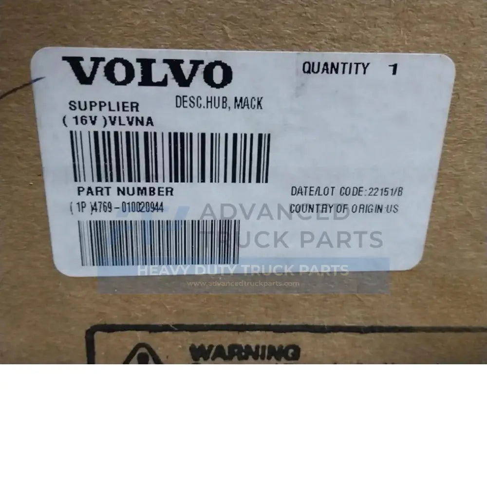 4769-010020944 Genuine Mack Hub Fan - Truck To Trailer