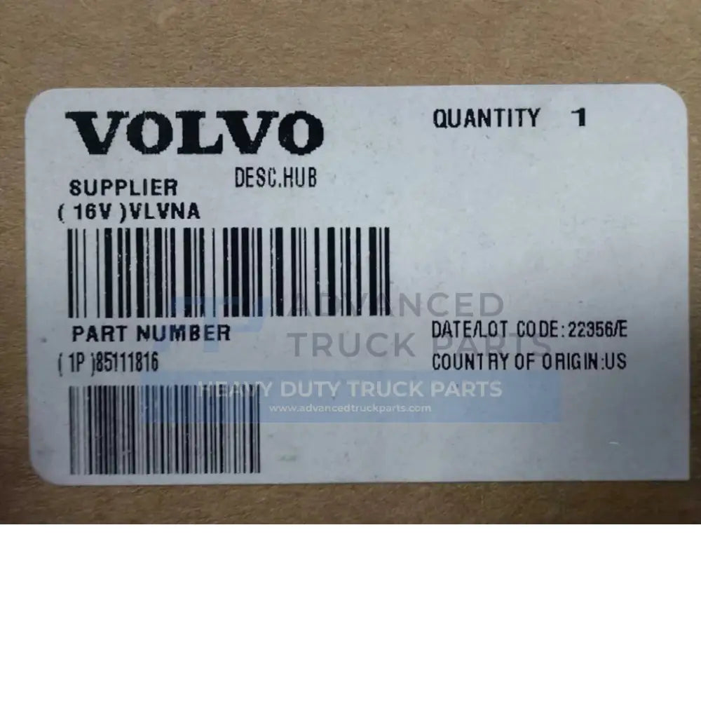 85111816 Genuine Mack Hub - Truck To Trailer