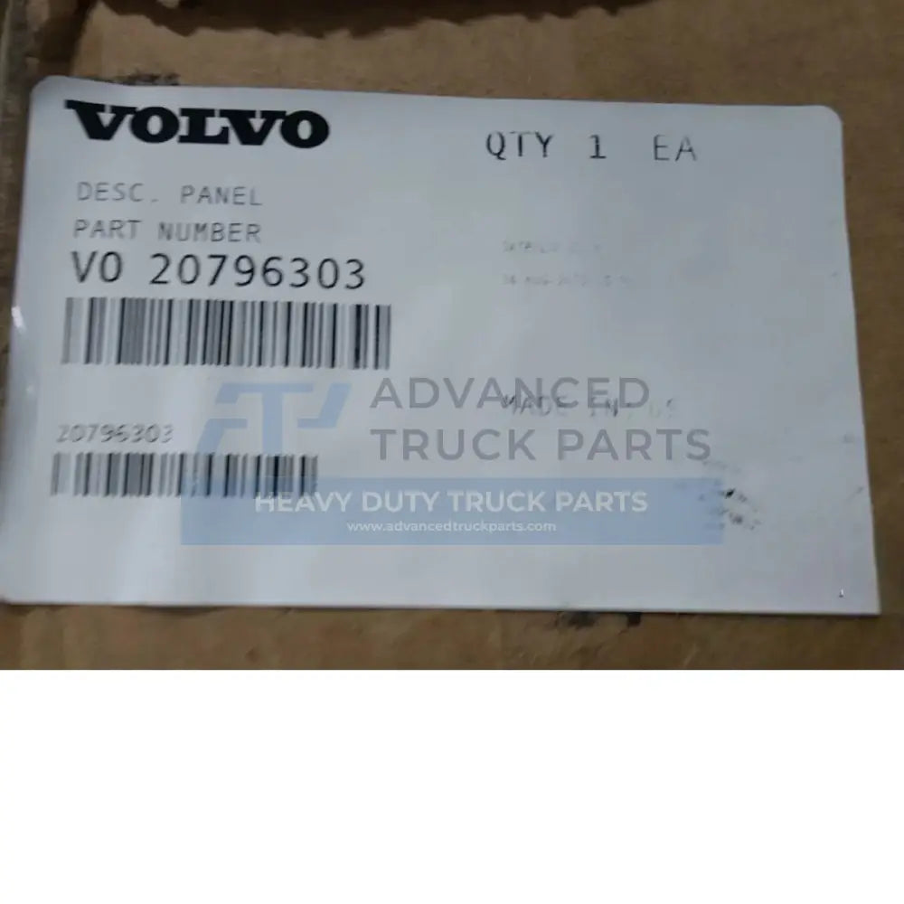20796303 Genuine Mack Panel - Truck To Trailer