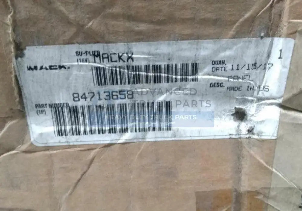 84713658 Genuine Mack Panel - Truck To Trailer