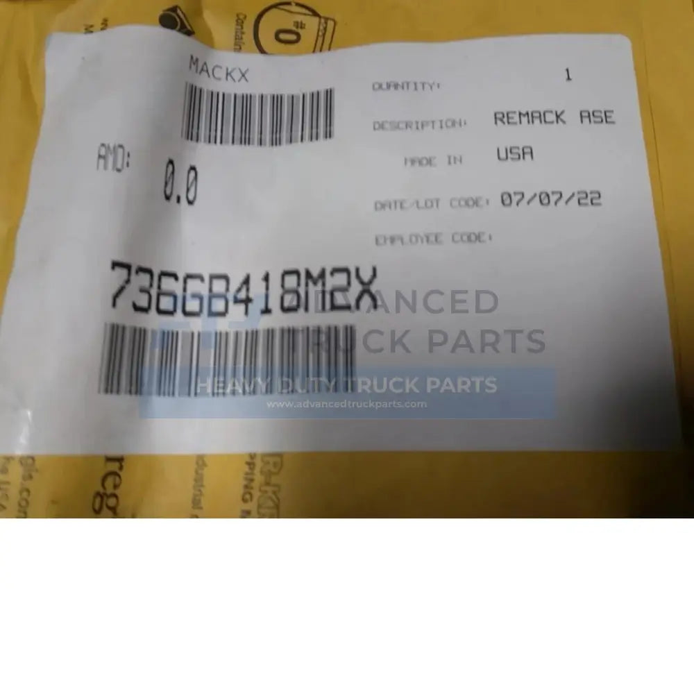 736GB418M2X Genuine Mack Remack Aset-CEGR-PH3 Nozz - Truck To Trailer