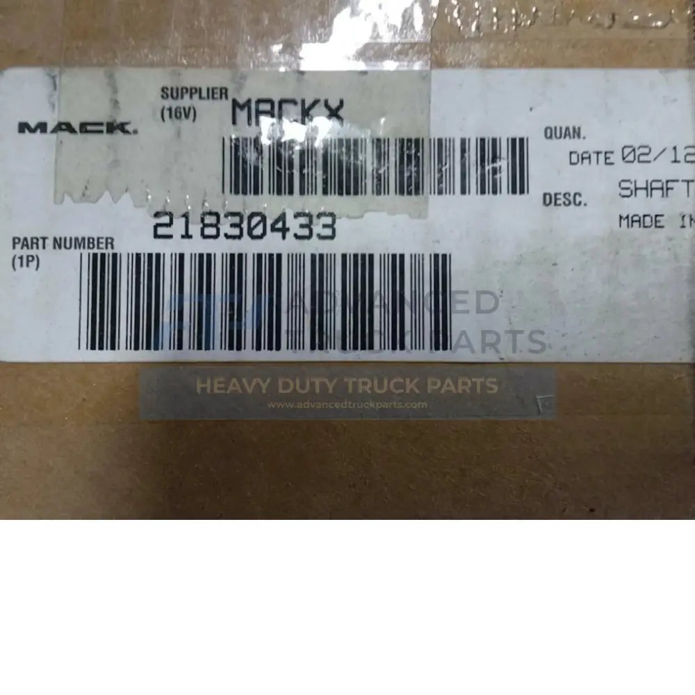 21830433 Genuine Mack Shaft - Truck To Trailer