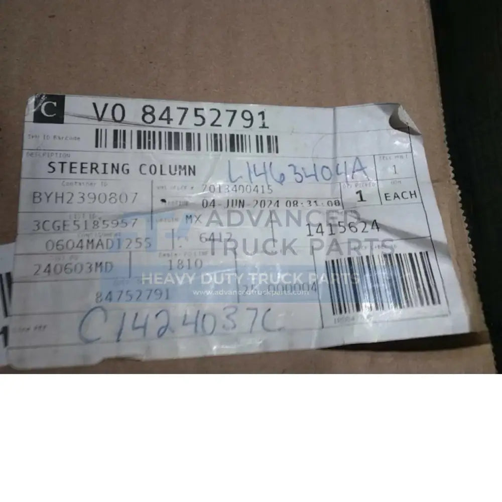 84752791 Genuine Mack Steering Column - Truck To Trailer