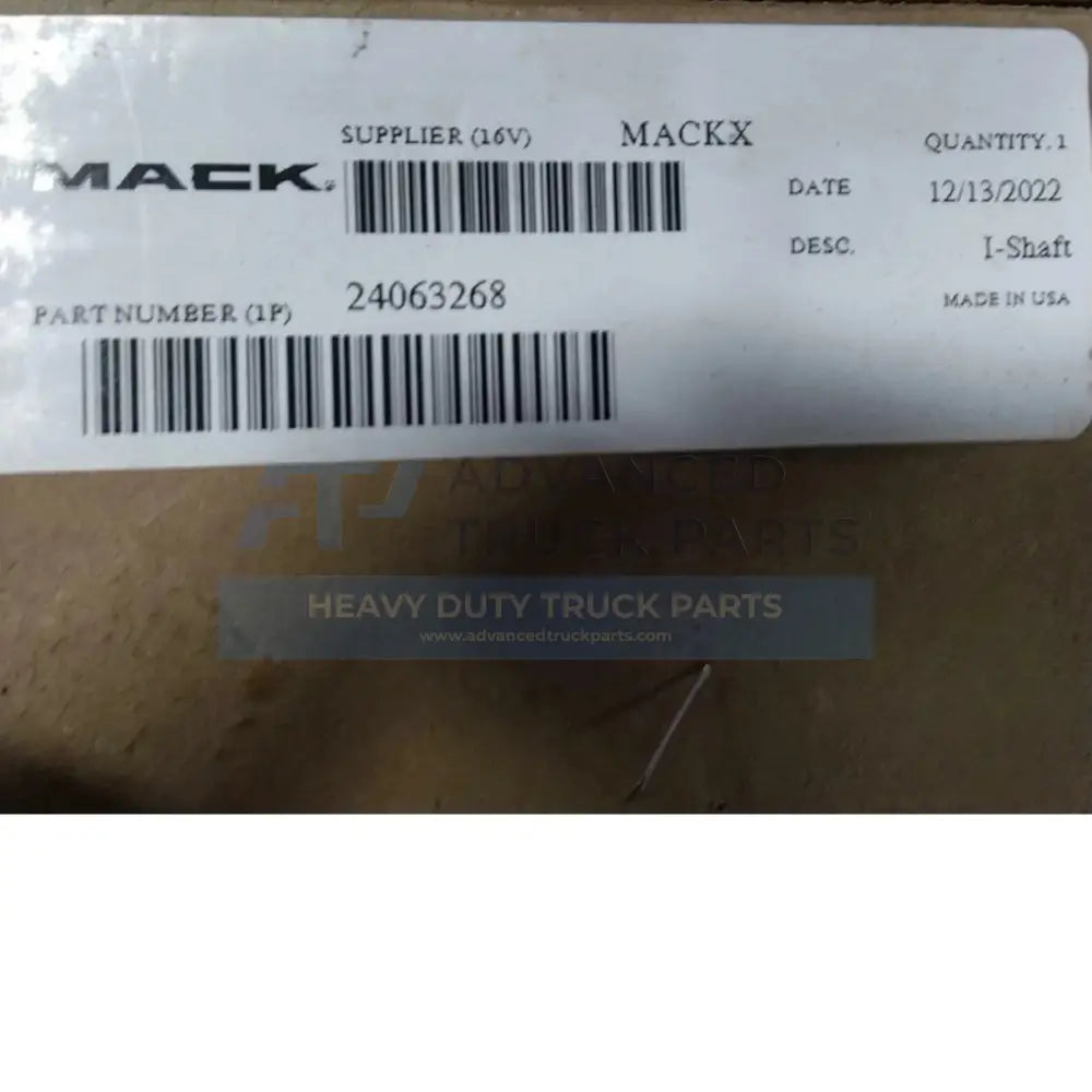 24063268 Genuine Mack Steering Shaft - Truck To Trailer