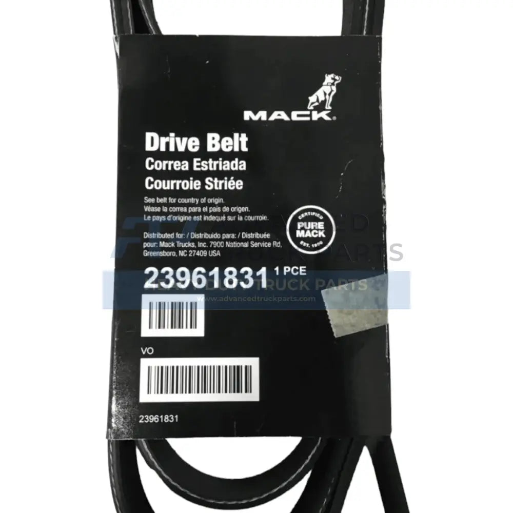 23961831 Genuine Mack V-Ribbed Belt - Truck To Trailer
