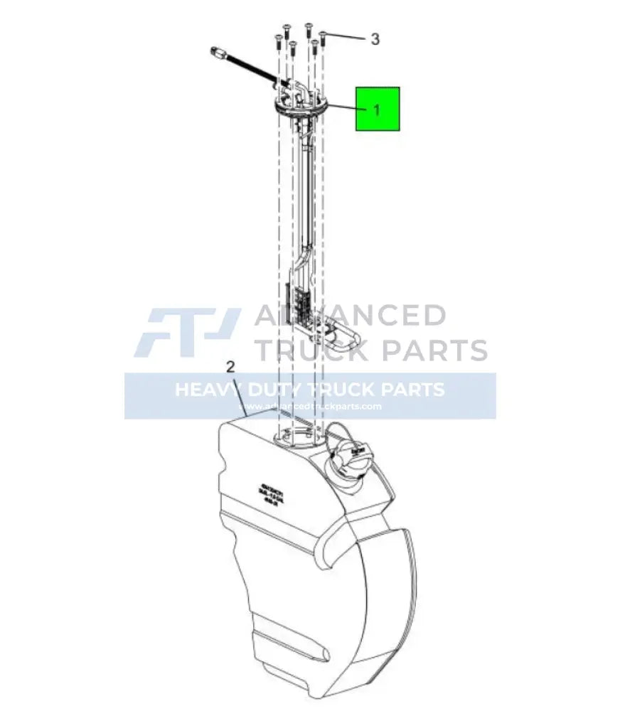 5012179R91 Genuine Navistar International 9.5 Gallon Def Tank Qls Sensor Head Unit FLS 1%