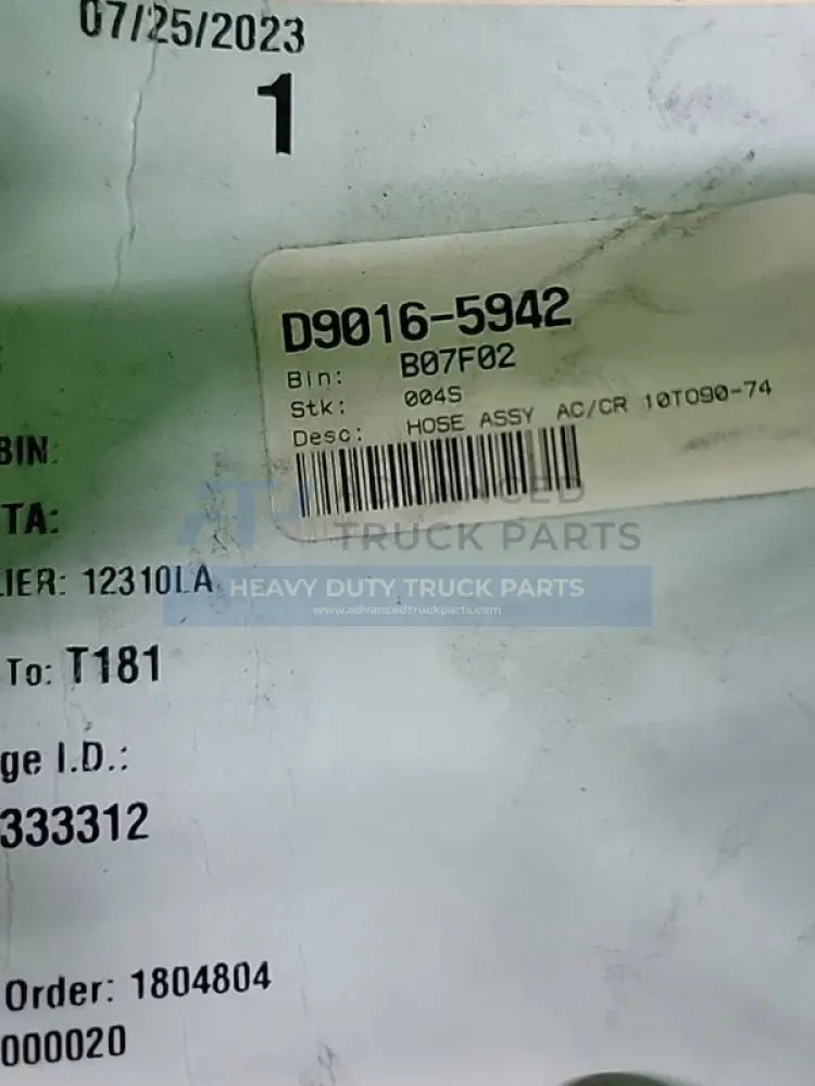 Genuine Paccar Hose Assembly - Hoses