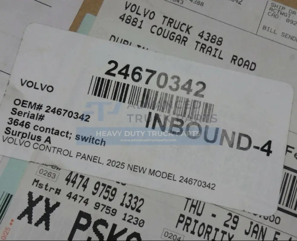 Genuine Volvo Control Panel