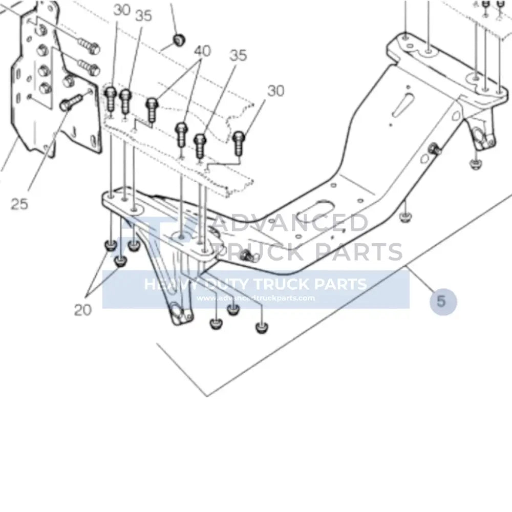 20503290 Genuine Volvo Cross Member - Truck To Trailer