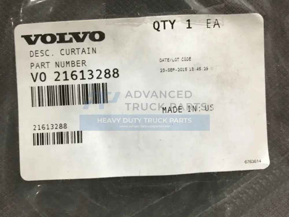 21613288 Genuine Volvo Curtain - Truck To Trailer