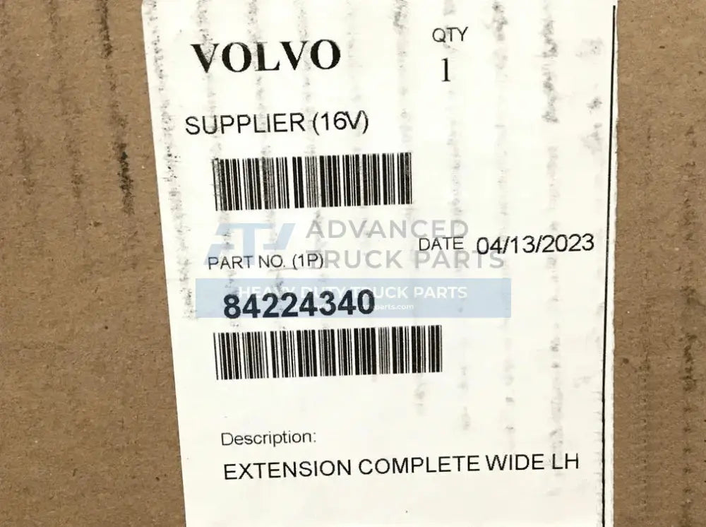 84224340 Genuine Volvo Extension - Truck To Trailer