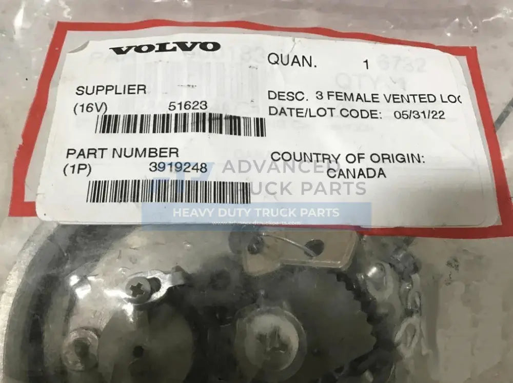 3919248 Genuine Volvo Fuel Cap - Truck To Trailer