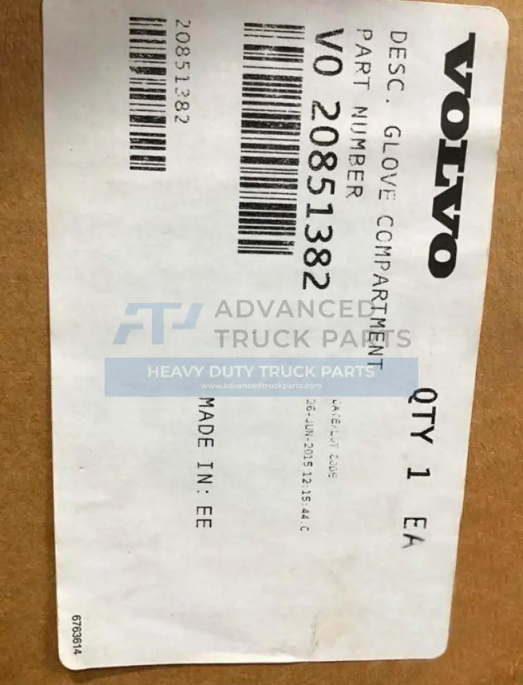 20851382 Genuine Volvo Glove Compartment - Truck To Trailer