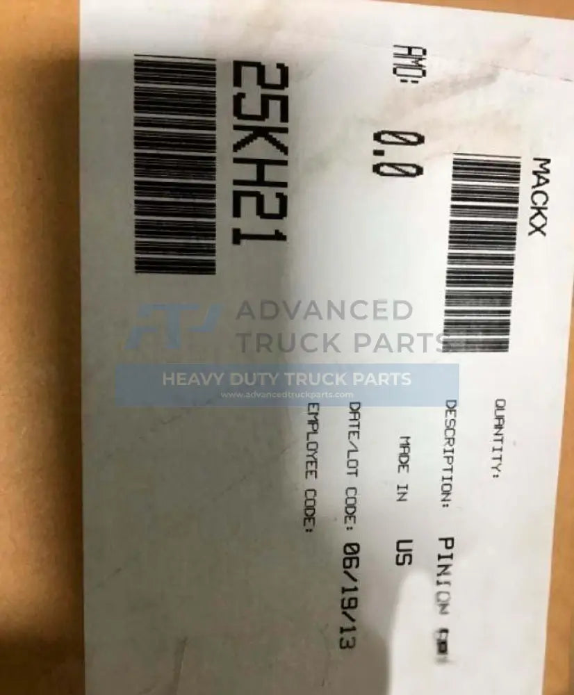 25KH21 Genuine Volvo/Mack Gears - Truck To Trailer