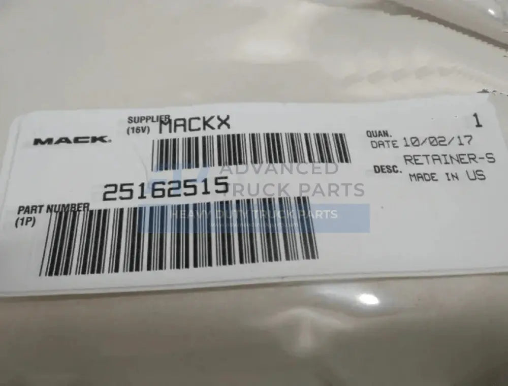25162515 Genuine Volvo/Mack Retainer - Truck To Trailer