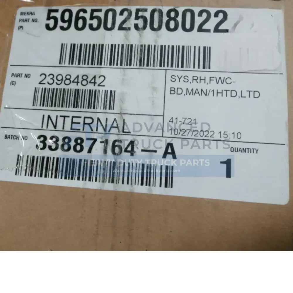 23984842 Genuine Volvo Mirror - Truck To Trailer