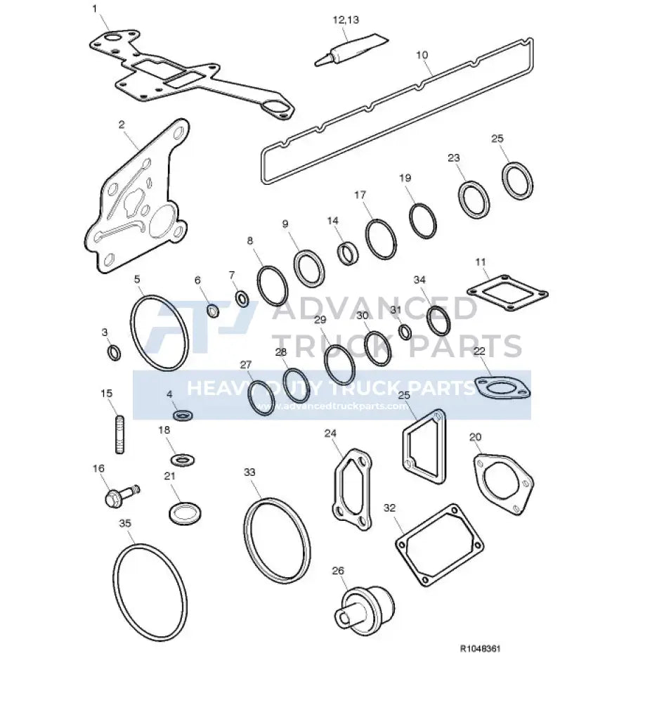 85126256 Genuine Volvo Mounting Kit - Truck To Trailer
