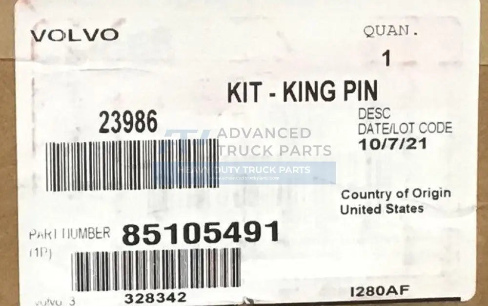 85105491 Genuine Volvo - Truck To Trailer