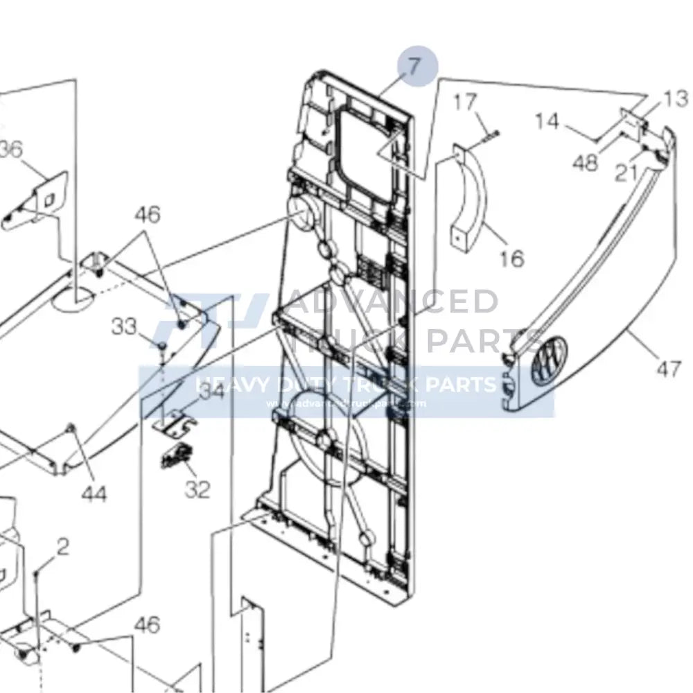 21623658 Genuine Volvo Panel - Truck To Trailer