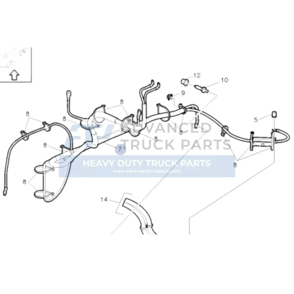 22030431 Genuine Volvo Power Cable - Truck To Trailer