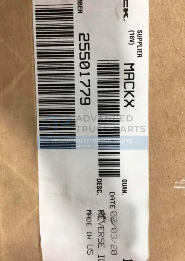 25501779 Genuine Volvo Reverse Idler Gear - Truck To Trailer