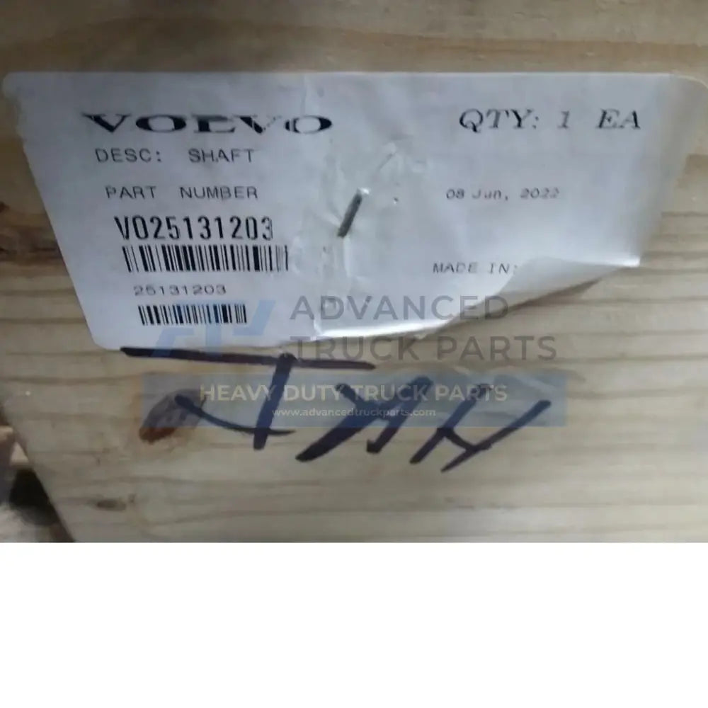 25131203 Genuine Volvo Shaft - Truck To Trailer