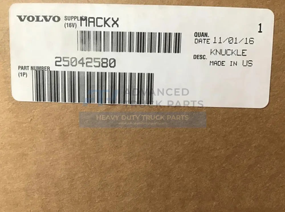 25042580 Genuine Volvo Steering Knuckle - Truck To Trailer