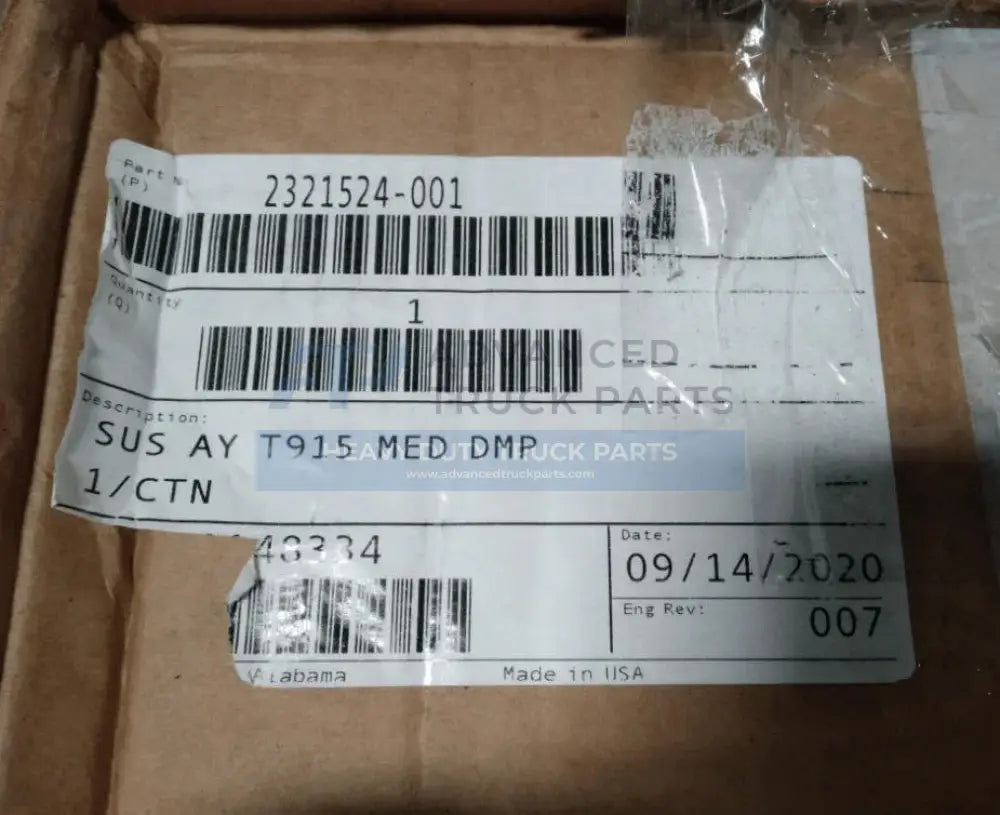 800-2321524001 Genuine Volvo Suspension Assy - Truck To Trailer