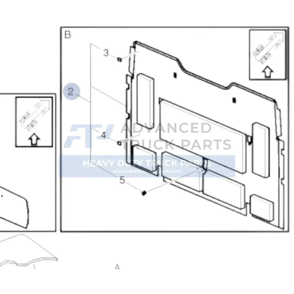 21610378 Genuine Volvo Trim Panel - Truck To Trailer