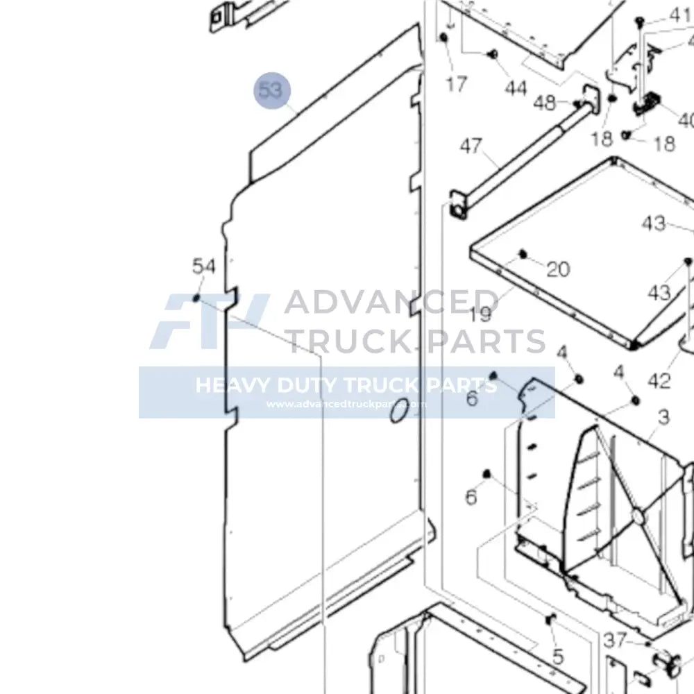 82783437 Genuine Volvo Trim Panel - Truck To Trailer