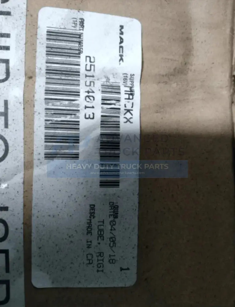 25154013 Genuine Volvo Tube - Truck To Trailer