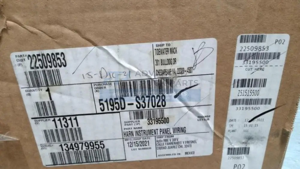 22509853 Genuine Volvo Wires - Truck To Trailer