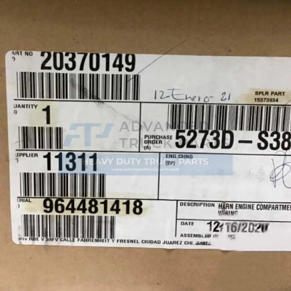 20370149 Genuine Volvo Wiring Harness - Truck To Trailer