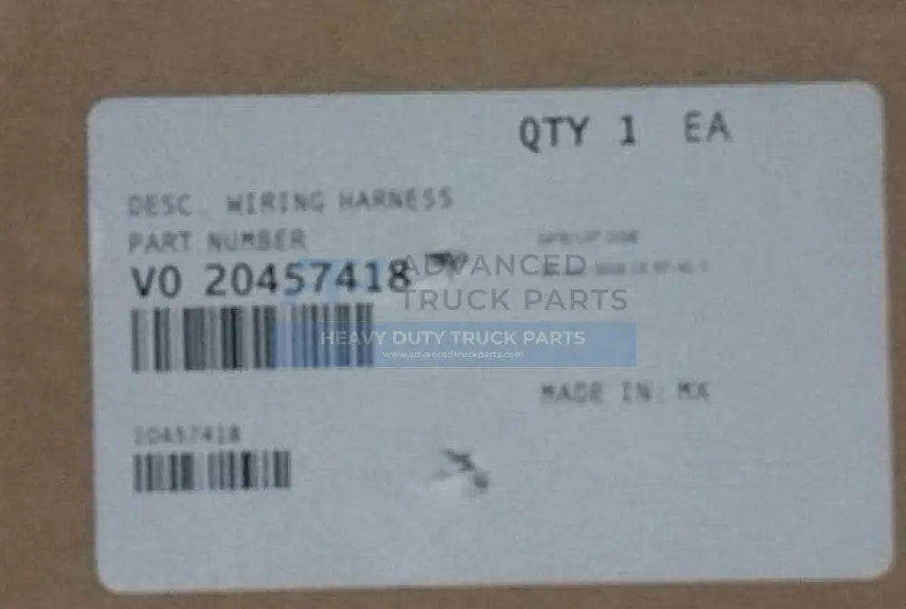 20457418 Genuine Volvo Wiring Harness - Truck To Trailer