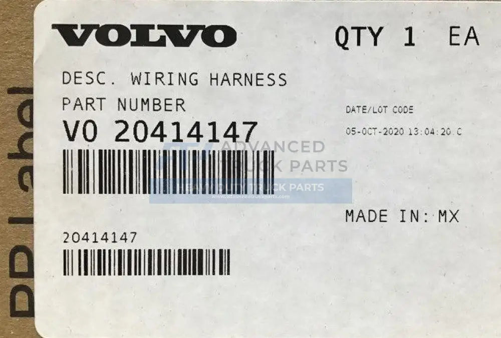 20414147 Genuine Volvo Wiring Harness - Truck To Trailer