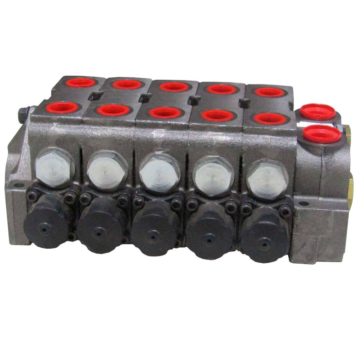 H1222-3875 Parker 5 Spool V20P Gresen Directional Hydraulic Control Valve - ADVANCED TRUCK PARTS